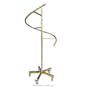 Moderno Organizador de Pelucas Desmontable de Acero Inoxidable, Exhibidor en Espiral para Extensiones de Cabello y Ropa para Tiendas - Product Image 5