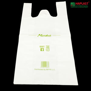 Customized Disposable Durable Recyclable Side Gusset <b>Heat</b> <b>Seal</b> T-Shirt <b>Bag</b> Supermarkets Convenience HDPE/LDPE HANOI PLASTIC <b>BAG</b> - Product Image 5