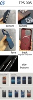 Étui de téléphone magnétique à motif de luxe pour iPhone 15 14 Pro Max, ultra fin, aspect fibre de carbone, coque arrière rigide en PC pour 12 à 17