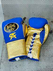 Guantes de Boxeo MMA Golden Wave No Boxing No Life de Cuero Premium con Cierre de Cordones, Alta Calidad, Duraderos, Ligeros y Transpirables - Product Image 5