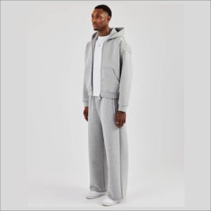 Survêtements en molleton pour hommes IOTA SPORTS, meilleure qualité, logo personnalisé, coupe ample, fermeture éclair, fabriqués pour hommes - Product Image 2