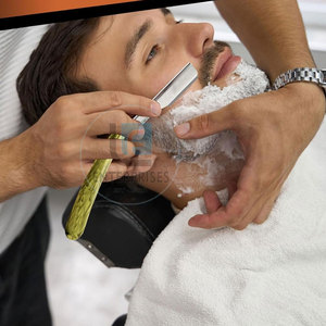 Rasoirs à raser droits de qualité supérieure, nouvelle arrivée, manche en bois, acier inoxydable, pour hommes - Product Image 6
