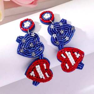 Boucles d'oreilles pendantes faites à la main, style bohème, bijoux pour femmes, prix bas, vente en gros - Product Image 5