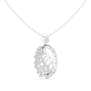Collar con Colgante de Diamantes en Oro Rosa de 14K, Cadena de Eslabones en Forma de Lágrima, Joyería de Lujo para Mujer, Regalo para Bodas y Fiestas - Product Image 5
