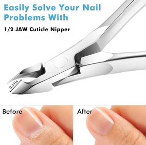 Cortauñas Profesional de Acero Inoxidable, Cuchilla Recta, Abertura Plana de 10 mm, Afilado, Portátil, para Uso en Dedos de Adultos - Product Image 3