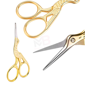 Ciseaux à cuticules brodés personnalisables OEM, ciseaux à sourcils en gros, ciseaux à broderie Oiseau Aigle Longue-Bec - Product Image 6