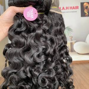 Extensions de cheveux ondulés naturels vietnamiens Faisceaux de cheveux humains bruts non transformés Double Drawn Loose Deep Wave et Super Wave Styles - Product Image 6