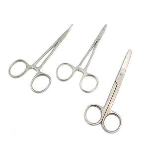 5.5 Inch Manual Tungsten Carbide Cross Serrated Inserts Hemostat Clamps Stainless Steel Needle Holder and <b>Driver</b> Clamps - Product Image 1