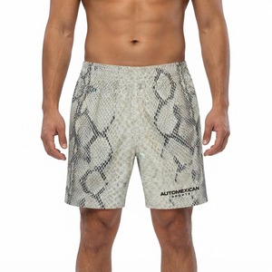 Pantalones Cortos Deportivos Transpirables y Ligeros con Estampado de Serpiente Personalizado, Estampado Gráfico Completo, Ropa Urbana, Fabricante OEM - Product Image 1
