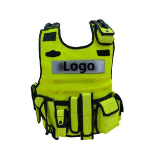 Chaleco de Seguridad Reflectante con LED de Alta Visibilidad para Hombre, con Múltiples Bolsillos, Cierre de Cremallera, Transpirable, para Trabajo al Aire Libre - Product Image 3