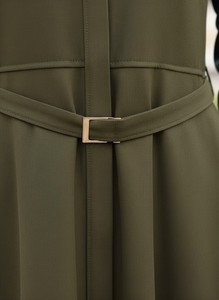 Vestido Largo Elegante y Modesto para Mujer, Manga Larga, Liso, con Cinturón, Estilo Islámico, Informal, Holgado - Product Image 3