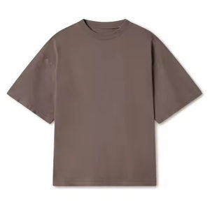 T-shirt long décontracté pour homme, coupe oversize, effet délavé, 100% coton, style hip-hop vintage, écologique et respirant - Product Image 3