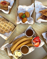 Plateau d'emballage alimentaire rapide écologique pour sauce churros pour biscuits Sushi boulangerie pâtisserie truffes au chocolat personnalisé en relief