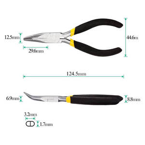 Pince à bijoux de haute qualité, lot de 3 outils de fabrication de bijoux, incluant pince à bec effilé, pince à bec plat, coupe-fil, pour usage chirurgical et clinique - Product Image 4