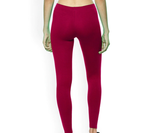 Leggings de sport pour femmes, taille haute, rouge, extensibles, respirants, pour fitness, yoga, course à pied, entraînement en salle de sport - Product Image 4