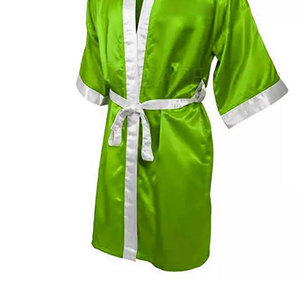 Robe de boxe personnalisée couleur unie, nouveau style, 100 % polyester respirant, vêtements de sport pour adultes, fourniture d'usine, durable - Product Image 5