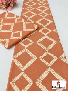 Factory Direct African Batik Dobby Rib Cotton Fabric Ankara Textile OEM ODM Fashion Apparel Clothing Bags Hitjem Export Supplier - Product Image 3
