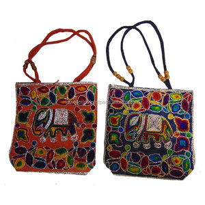 <b>Boho</b> Purse Vintage Border Shoulder Embroidery <b>Bag</b> Handmade Patchwork Handbag Bohomain India Ethnic Ladies Embroidered Tote <b>Bag</b> - Product Image 5