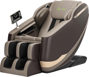 Sillón de Masaje Eléctrico Shiatsu Multifuncional de Lujo con Calefacción, Reclinable de Cuero con Función Musical para Cuidado Corporal Completo - Product Image 1