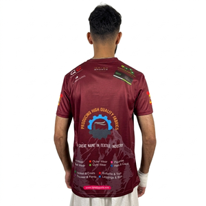 T-shirt pour homme à séchage rapide, imprimé par sublimation, en polyester tricoté, pour impression par sublimation sur vêtements pour enfants et hommes. - Product Image 2