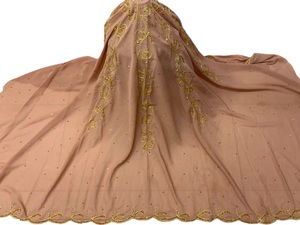 A.K.TRENDY COLLECTION Muslim Women Somali Stone Embroidered <b>Chiffon</b> Dupatta Garbasar <b>Scarf</b> Floral Solid Pattern Winter Daily - Product Image 3