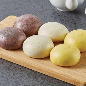 [MILWON] Panecillos Coreanos Congelados de Frijol Dulce 500g Sin Conservantes 3 Colores Set de Panecillos al Vapor Anheung para Desayuno - Product Image 3