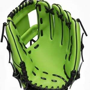Handmade Leather <b>Baseball</b> <b>Glove</b>, green & black Fielding Mitt Customized Color Size <b>Baseball</b> <b>Gloves</b> - Product Image 3