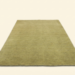 Tapis noué à la main vert Olive Meadow, tapis texturé uni minimaliste pour salon, chambre et intérieurs d'hôtel - Product Image 2