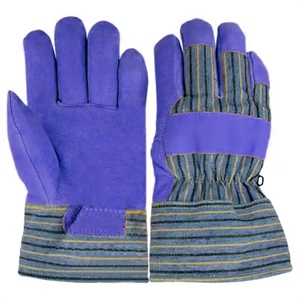 Guantes de Trabajo de Cuero Vacuno de Primera Calidad, Duraderos, con Puño Reforzado de Goma, Protección Industrial, Estilo Canadiense - Product Image 6