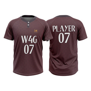 เสื้อเบสบอลวิทยาลัยแบบสั่งทำพิเศษ คุณภาพสูง ระบายอากาศได้ดี ผลิตจากผ้าสแปนเด็กซ์/โพลีเอสเตอร์ แห้งเร็ว ชุดซอฟต์บอลพิมพ์ลายตามสั่ง - Product Image 3