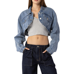 <b>Men</b> 2026 Winter New Fashion Solid Wool Short Denim Jacket Eco-Friendly Breathable Thick Crew Neck <b>Pullover</b> Vintage Long Sleeve - Product Image 1