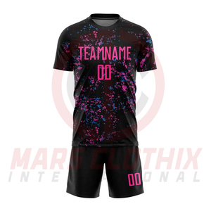 ชุดเสื้อฟุตบอลคอกลมแขนสั้นสำหรับทุกเพศ คุณภาพสูง ปรับแต่งได้ ชุดกีฬาฟุตบอล - Product Image 4