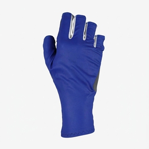 Gants de pêche demi-doigts unisexes toutes saisons bleu foncé, design à enfiler, légers, respirants, en matière synthétique - Product Image 1