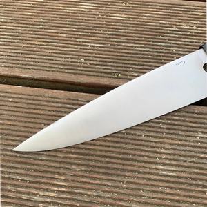 Cuchillo de Chef de Acero Inoxidable de 13 Pulgadas Hecho a Mano por Ahmad Fabric con Funda de Cuero y Mango Elegante Personalizable - Product Image 6
