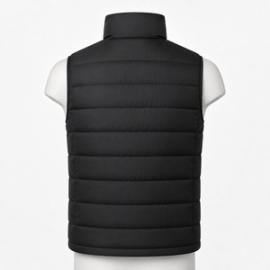 Custom Logo Winter Thick Solid Zipper up Sleeveless Vest Men's Puffer Down Vests Man Padded Cotton <b>Waistcoats</b> OEM Serviced - Product Image 4