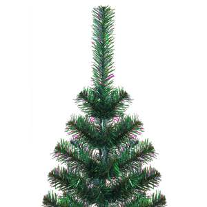 8 ft verde PVC albero di natale artificiale con punte iridescenti - Product Image 3