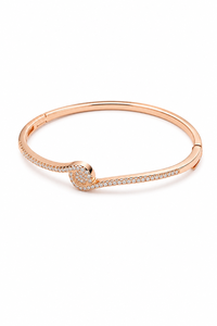 Brazalete de Moissanita en Plata de Ley 925 con Baño de Oro Rosa, con Regalo para Mujer KLSB20515 - Product Image 4