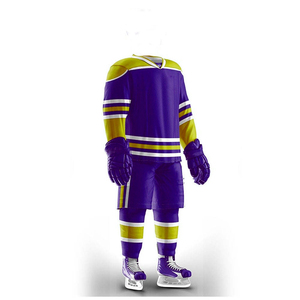 Uniforme de Hockey sobre Hielo Profesional Personalizado, Transpirable e Impermeable, de Poliéster, con Logotipo Frontal, Ligero, de Manga Larga, para Hombre Adulto - Product Image 2