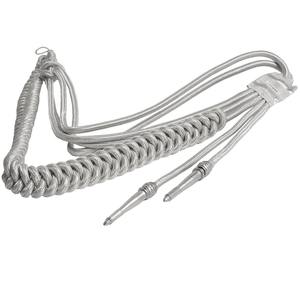 Aiguillette Táctica de Lujo con Hilo Blanco, Cordón de Hombro Ceremonial de Alta Calidad con Puntas Metálicas Personalizadas - Product Image 4
