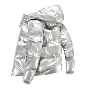 Parkas d'hiver chauds et brillants pour hommes, les plus vendus, multi-usages, grande taille, en duvet d'oie, manteaux matelassés à capuche tendance - Product Image 3