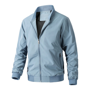 Chaqueta Casual de Negocios para Hombre, Estilo Británico, Nueva Colección Primavera-Otoño, Cortavientos Simple, Chaqueta Bomber de Lona - Product Image 4