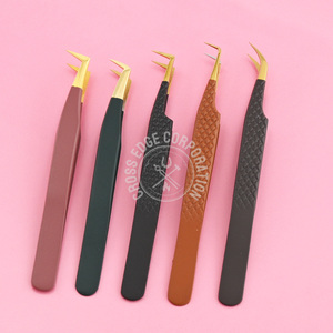 Volume Lash Extensions Tweezers Supplies Lashes Hand Made Eyelash Extensions Tweezer for Individual Lashes Pointed Tip - Product Image 1