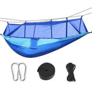 Amaca Portatile in Nylon per Escursioni e Campeggio, Letto Sospeso per un Comodo Relax all'Aperto - Product Image 5