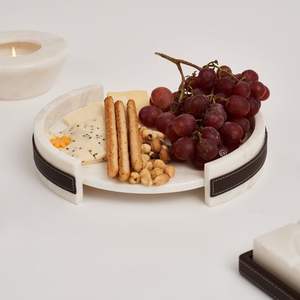 Bandeja de lujo de mármol para servicio de catering en bodas y exhibición de alimentos en banquetes premium - Product Image 6