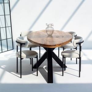 Mesa de Comedor Vandana Aureo Lunaris de Madera de Mango con Acabado Premium Hecho a Mano - Product Image 3