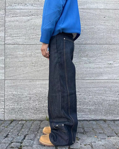 Aeedenim Jeans Acampanados para Hombre, Vaqueros Lavados con Efecto Apilado, Jeans de Mezclilla Estilo Urbano para Hombre de Fabricantes - Product Image 3