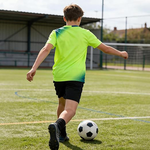 Ensemble de maillot d'arbitre de football professionnel personnalisable, 100% polyester, uniforme sportif d'été personnalisé pour les arbitres de football - Product Image 4