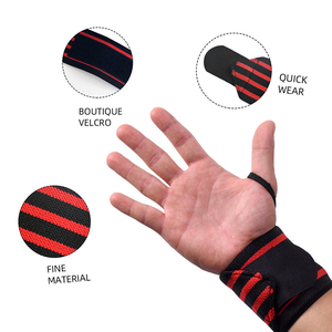 Professional Gym Wrist Wraps Heavy Elastic Support Straps for <b>Bench</b> Press Deadlift Fitness Wrist Wraps - Product Image 4