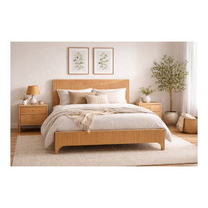 HAVASU RANGE Modern Design Eco-Friendly Durable Bedroom Furniture Made In Vietnam Direct Supply Good Price Wooden <b>Bed</b> - Product Image 1