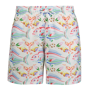 Shorts de bain pour hommes personnalisés de haute qualité, écologiques, légers, respirants, séchage rapide, avec cordon de serrage, vêtements de plage, OEM, marque privée - Product Image 1